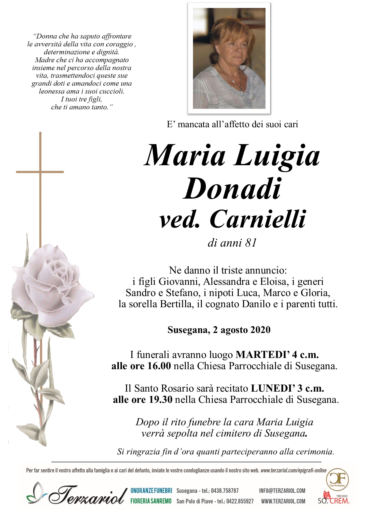 DONADI MARIA LUIGIA - terzariol.com